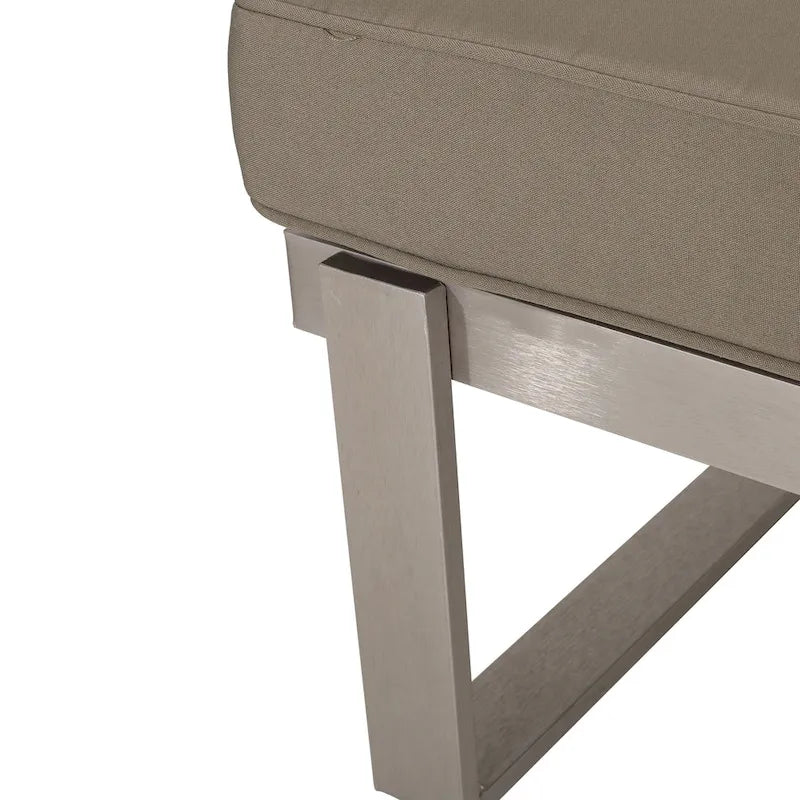 Roomfitters 5-Seater Outdoor Sofa Set, Weather-Resistant Cushioned Patio Seating, Modern Metal Frame