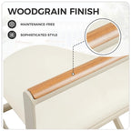 Folding 2-Pack Directors Chairs, Sling and Woodgrain Armrests, Black