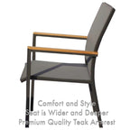 Catania Dark Gray 11-Piece Aluminum Outdoor Dining Set with Sling Set in Pewter - N/A