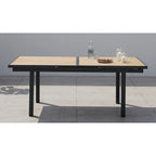 Catania Dark Gray 11-Piece Aluminum Outdoor Dining Set with Sling Set in Pewter - N/A