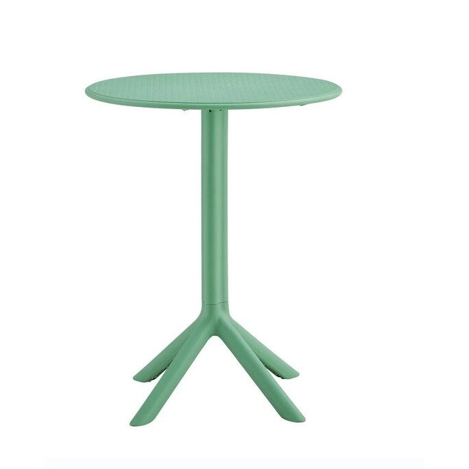 3-Piece Outdoor Bistro Set, 2 Stackable Chairs & 1 Table, Durable Resin Material for Balcony, Patio, Garden