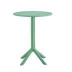 3-Piece Outdoor Bistro Set, 2 Stackable Chairs & 1 Table, Durable Resin Material for Balcony, Patio, Garden