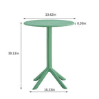 3-Piece Outdoor Bistro Set, 2 Stackable Chairs & 1 Table, Durable Resin Material for Balcony, Patio, Garden