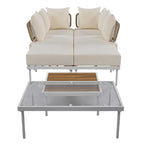 8-Piece Patio Sectional Sofa Set with Coffee Table