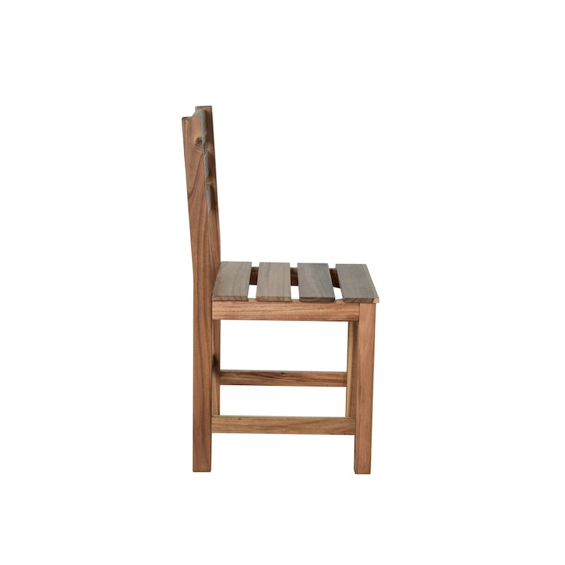Acacia Wood Outdoor Table and Chair Set with 4 Chairs and Bench, 6 Piece Patio Furniture Suitable for Patio 7 Pieces
