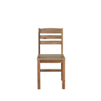Acacia Wood Outdoor Table and Chair Set with 4 Chairs and Bench, 6 Piece Patio Furniture Suitable for Patio 7 Pieces