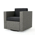 Comfortable and Flexible Outdoor Swivel Patio Chair with Cushions