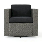 Comfortable and Flexible Outdoor Swivel Patio Chair with Cushions