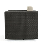 Comfortable and Flexible Outdoor Swivel Patio Chair with Cushions
