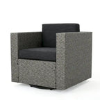Comfortable and Flexible Outdoor Swivel Patio Chair with Cushions