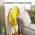 Outdoor Patio Table and Chairs Set for Apartments Porch Pool