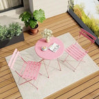 Outdoor Patio Table and Chairs Set for Apartments Porch Pool