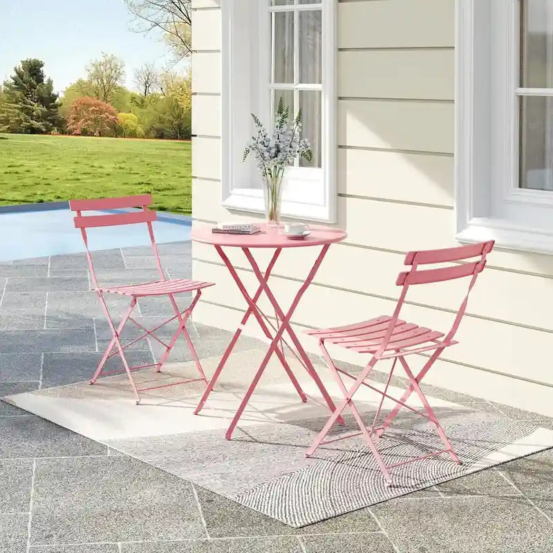 Outdoor Patio Table and Chairs Set for Apartments Porch Pool