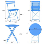 Outdoor Patio Table and Chairs Set for Apartments Porch Pool