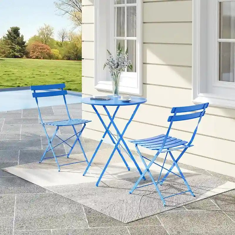 Outdoor Patio Table and Chairs Set for Apartments Porch Pool