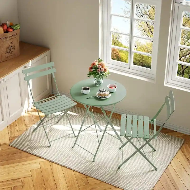 Outdoor Patio Table and Chairs Set for Apartments Porch Pool