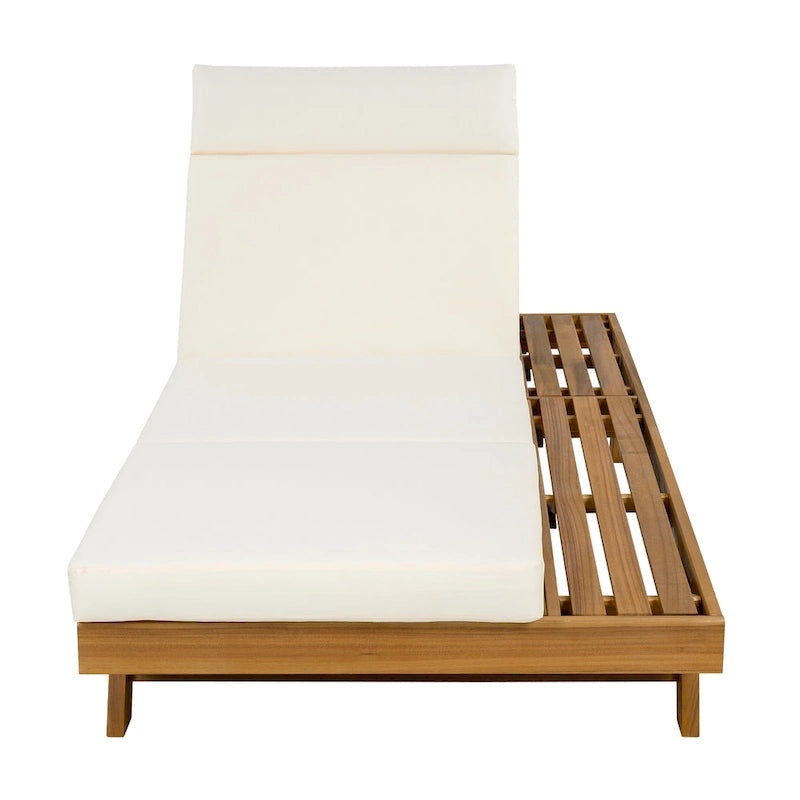Christopher Knight Home- Harrison Acacia Outdoor Adjustable Chaise Lounge (Set of 4)