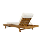 Christopher Knight Home- Harrison Acacia Outdoor Adjustable Chaise Lounge (Set of 4)
