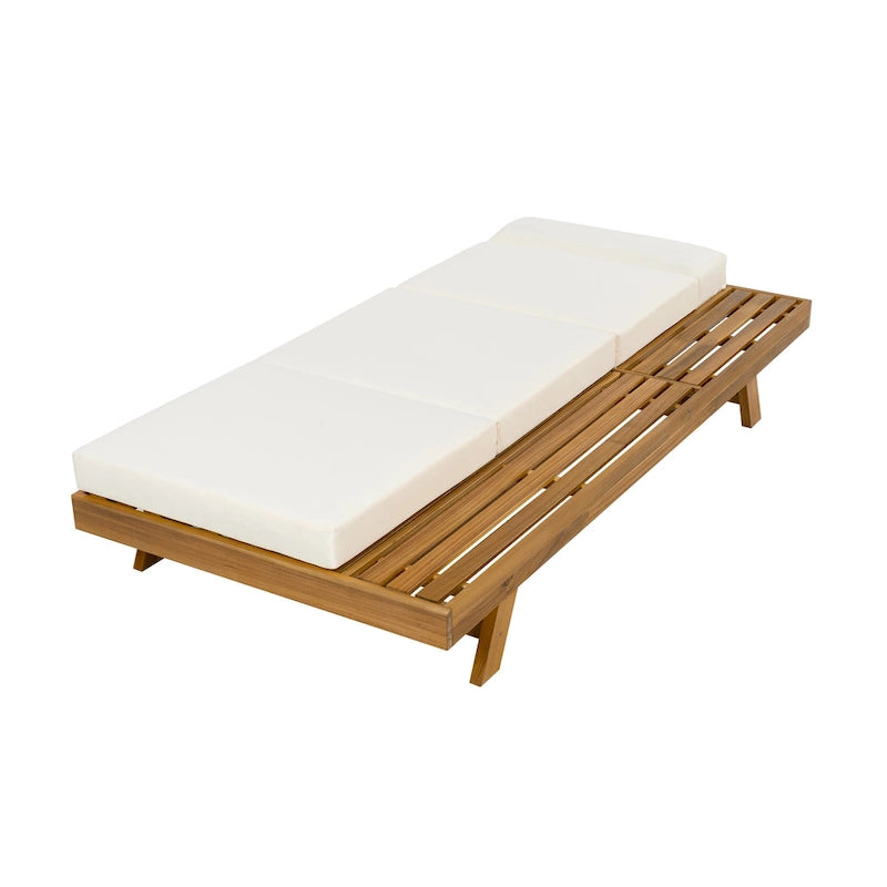 Christopher Knight Home- Harrison Acacia Outdoor Adjustable Chaise Lounge (Set of 4)