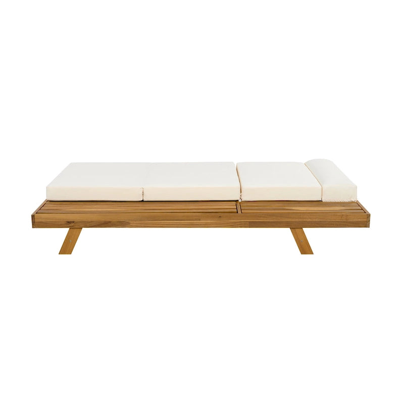 Christopher Knight Home- Harrison Acacia Outdoor Adjustable Chaise Lounge (Set of 4)