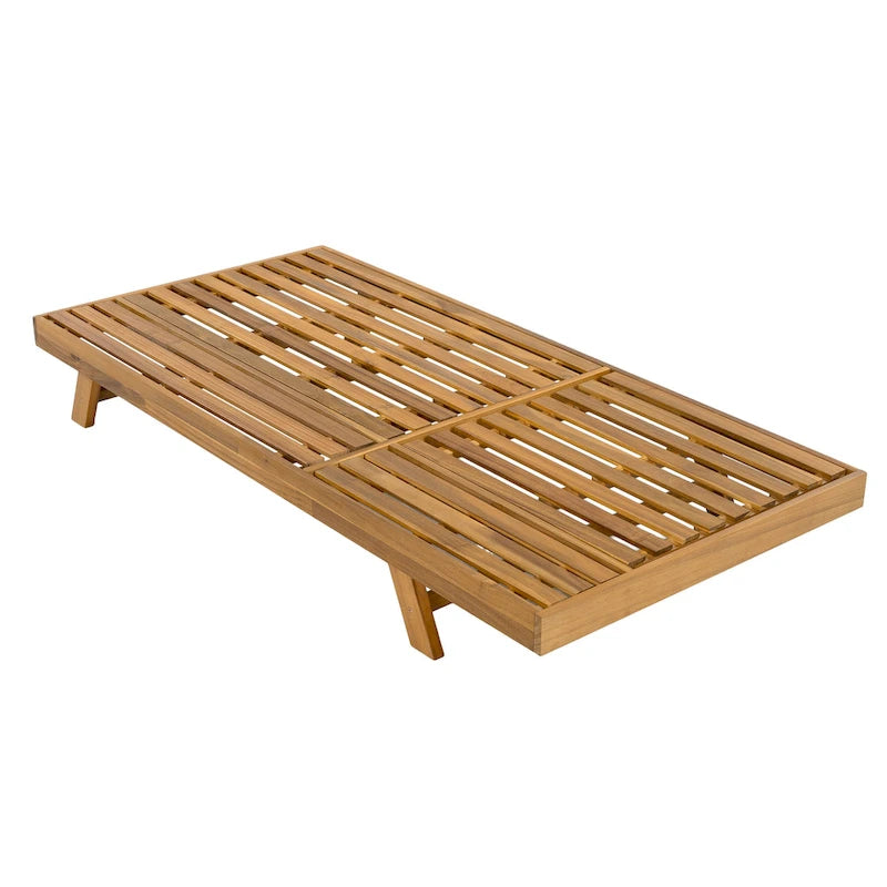 Christopher Knight Home- Harrison Acacia Outdoor Adjustable Chaise Lounge (Set of 4)