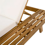 Christopher Knight Home- Michael Outdoor Acacia Chaise Lounge Set of 2