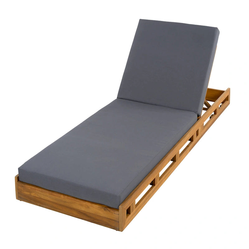 Christopher Knight Home -Johnson Outdoor Acacia Chaise Lounge Set