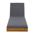 Christopher Knight Home -Johnson Outdoor Acacia Chaise Lounge Set