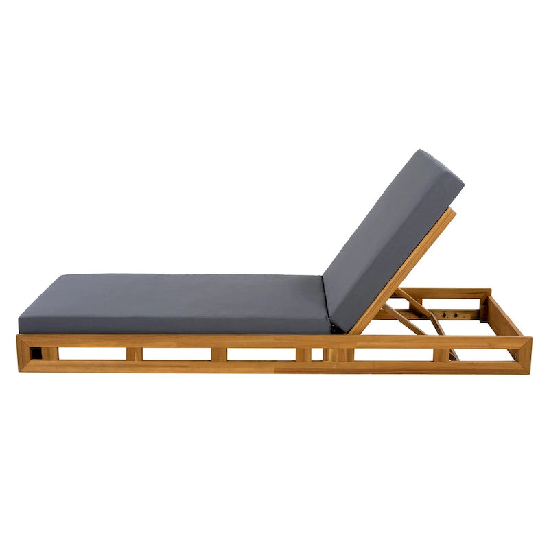 Christopher Knight Home -Johnson Outdoor Acacia Chaise Lounge Set