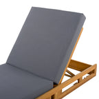 Christopher Knight Home -Johnson Outdoor Acacia Chaise Lounge Set