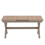 7-Piece Outdoor Extendable Dining Set with Extendable Table and 6 Armrest Chair
