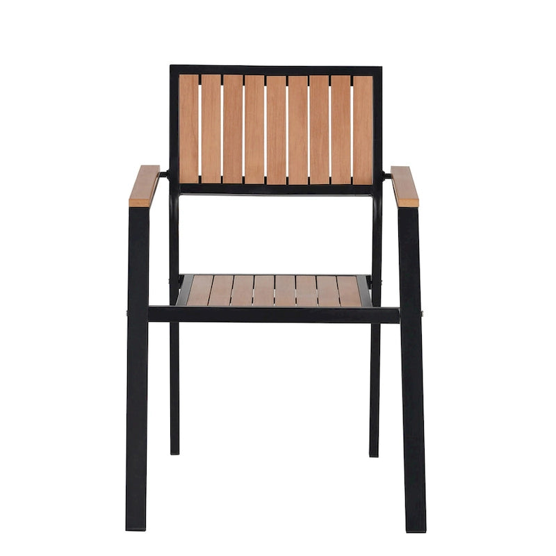 7-Piece Outdoor Extendable Dining Set with Extendable Table and 6 Armrest Chair