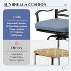 3/5-Piece Outdoor Patio Aluminum Swivel Bar Stools and Table Set