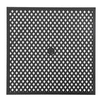 Outdoor 28 Inch Square Bar Table with Mesh Top and 1.57-Inch Umbrella Hole