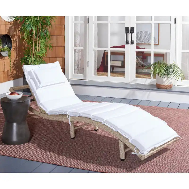 SAFAVIEH Outdoor Nihada Chaise Sun Lounger - 79Wx25Dx14H