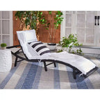 SAFAVIEH Outdoor Nihada Chaise Sun Lounger - 79Wx25Dx14H