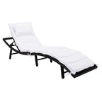 SAFAVIEH Outdoor Nihada Chaise Sun Lounger - 79Wx25Dx14H