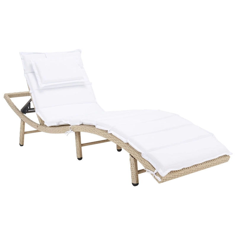 SAFAVIEH Outdoor Nihada Chaise Sun Lounger - 79Wx25Dx14H