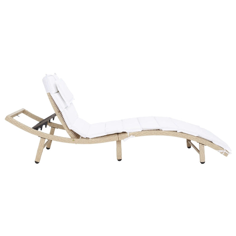 SAFAVIEH Outdoor Nihada Chaise Sun Lounger - 79Wx25Dx14H