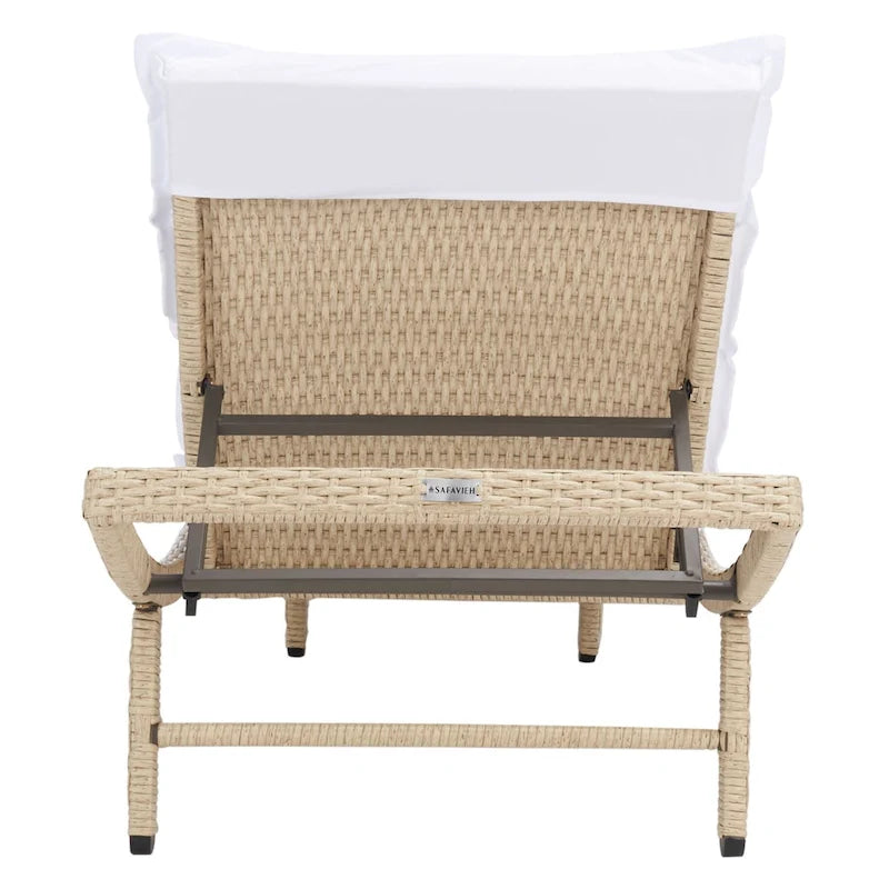 SAFAVIEH Outdoor Nihada Chaise Sun Lounger - 79Wx25Dx14H
