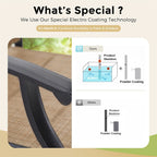 Namatota 3-piece Padded Sling Swivel Bar Stools and Table Set by Havenside Home