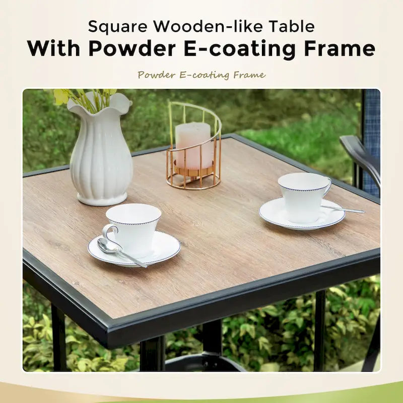 Namatota 3-piece Padded Sling Swivel Bar Stools and Table Set by Havenside Home