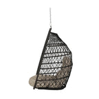 Elmcrest Wicker Outdoor Hanging Basket Chair with Cushions by Christopher Knight Home