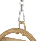 Elmcrest Wicker Outdoor Hanging Basket Chair with Cushions by Christopher Knight Home