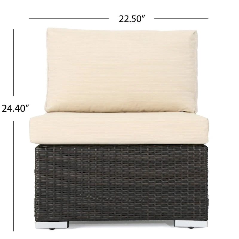 Santa Rosa Outdoor 8-piece Wicker Sectional Sofa Set with Cushions by Christopher Knight Home