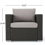 Santa Rosa Outdoor 8-piece Wicker Sectional Sofa Set with Cushions by Christopher Knight Home