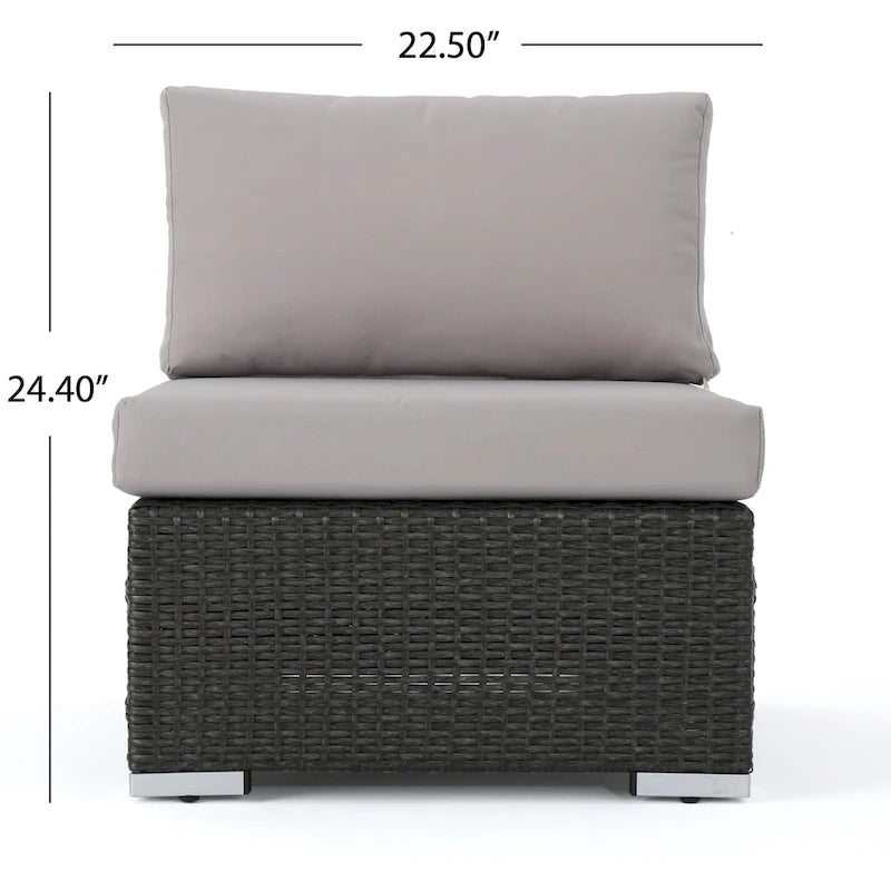 Santa Rosa Outdoor 8-piece Wicker Sectional Sofa Set with Cushions by Christopher Knight Home