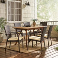 Corleone Outdoor 7-piece Dining Set with Cushions by Christopher Knight Home