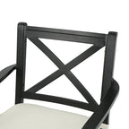 Esfera Outdoor 8 Seater Acacia Wood and Cast Aluminum Dining Set with Cushions by Christopher Knight Home