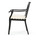 Esfera Outdoor 8 Seater Acacia Wood and Cast Aluminum Dining Set with Cushions by Christopher Knight Home